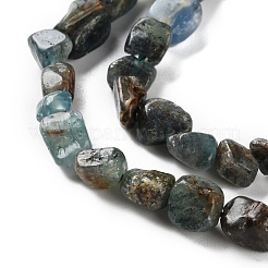 Бусы из натурального зеленого кианита G-P497-01C-56