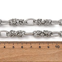 Цепочки византийского плетения из нержавеющей стали 304 NJEW-T016-16P