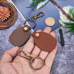 2шт 2 цвета брелок из искусственной кожи pu&nbsp;KEYC-CL0001-05