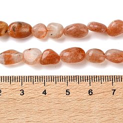 Натуральный Sunstone бисер пряди&nbsp;G-L608-A04-02