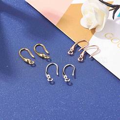 9 пара 3-х цветных латунных крючков для серег KK-ZZ0001-01