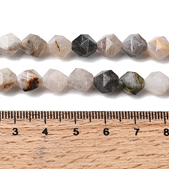 Природные бамбуковых листьев агат бисер нитей G-Z119-A27-02