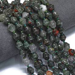 Натуральные африканские бусины из кровавого камня G-K389-D22-01