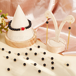 Бусины из натурального черного оникса G-OC0003-91