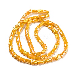 Цвет AB покрытием стеклянные бусы нити EGLA-P051-06B-B04