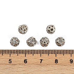 Латунные бусины со стразами &nbsp;LS-RB-A011-6mm-01P