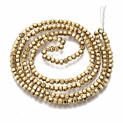 Гальванизировать немагнитных синтетический гематит бисер пряди G-T114-46G