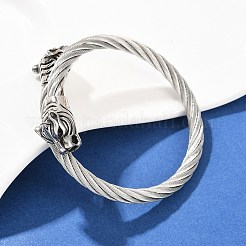 Браслеты из нержавеющей стали 304 для мужчин и женщин&nbsp;BJEW-H631-05A-AS