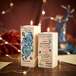 Деревянный подсвечник&nbsp;AJEW-WH0257-012