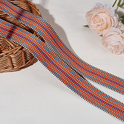 10 ярд полиэстеровых полосатых лент&nbsp;SRIB-WH0011-257