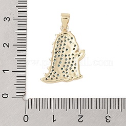 Латунные микро проложить кубического циркония подвески&nbsp;KK-E111-45F-G