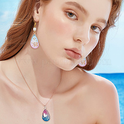 60 шт. подвески из двухцветного сплава с открытой задней частью&nbsp;FIND-OC0003-36