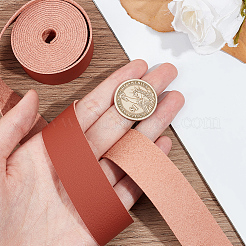 Плоский шнур из искусственной кожи из микрофибры длиной 2 м.&nbsp;FIND-WH0420-75B-02