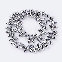 Стеклянные бусины с гальваническим покрытием &nbsp;EGLA-D016-4