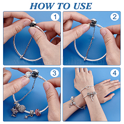 3шт 3 стиля латунные браслеты-змейки и браслеты для мужчин и женщин BJEW-PH0004-53