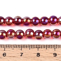 Гальванизируйте прозрачное стекло бисер нитей&nbsp;GLAA-T032-T6mm-AB20