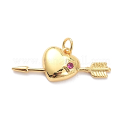 Латунные микро проложить кубического циркония подвески ZIRC-L091-086G