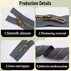 12 шт. двухцветная нейлоновая застежка-молния FIND-GF0008-20A