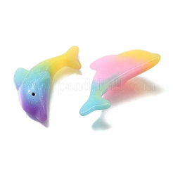 Кабошоны из смолы градиентного цвета RESI-H035-04