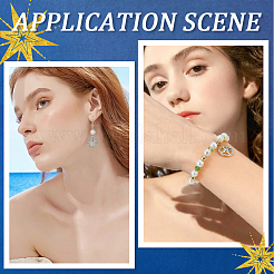 40шт 2 цвета подвески из сплава со стразами&nbsp;FIND-SC0014-57