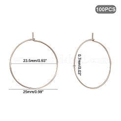 Серьги-кольца из нержавеющей стали 304&nbsp;STAS-UN0015-68