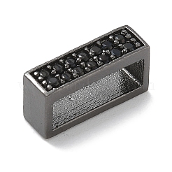 Стойка покрытие прямоугольник латунь микро паве кубический цирконий слайд-шармы&nbsp;KK-L224-037B