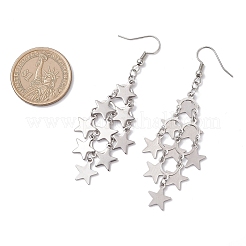 Серьги-подвески из нержавеющей стали 304&nbsp;EJEW-TA00771-02