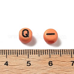 Непрозрачные акриловые бусины OACR-R005-02C