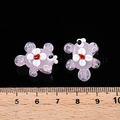 Нити бугорчатых бусин ручной работы в технике лэмпворк&nbsp;LAMP-T021-25B