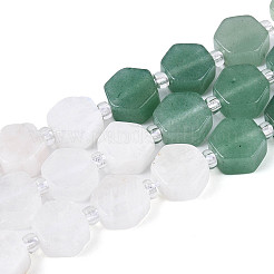 Нити бусин из натурального клубничного кварца G-T144-17B-02