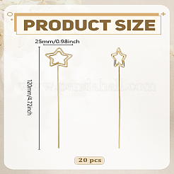 20шт. Стальной держатель для визитных карточек&nbsp;AJEW-LP0010-30