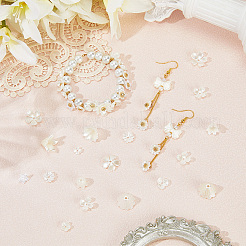 600 шт. 10 стиля АБС-пластиковые колпачки для бусин с имитацией жемчуга и акрила&nbsp;OACR-SC0002-36