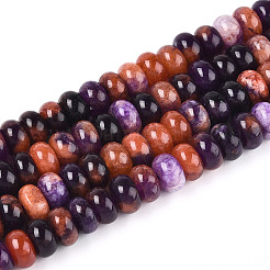 Нити натуральных бусин белого нефрита на тему Хэллоуина G-N350-01A-01