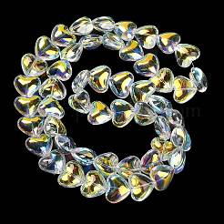 Стеклянные бусины с гальваническим покрытием &nbsp;X-EGLA-B008-01A-AB02