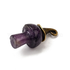 Подвески-грибы из натурального аметиста G-D311-02AB-04