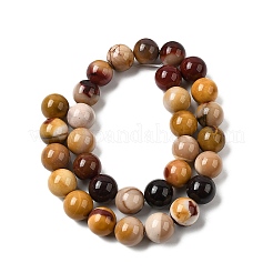 Круглый природных драгоценных камней mookaite шарик нити&nbsp;G-J333-06-12mm