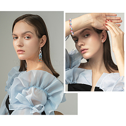 Набор стеклянных круглых бусин&nbsp;SEED-WH0003-01