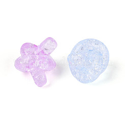 Прозрачных бусин акриловые треск&nbsp;CACR-T002-01M