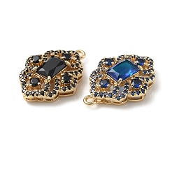 Латунь с подвесками из стекла k9 и стразами&nbsp;KK-C024-61KCG