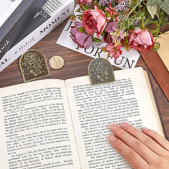 2 пакетик декоративных зажимов для бумаг из цинкового сплава в тибетском стиле&nbsp;FIND-CP0003-18A