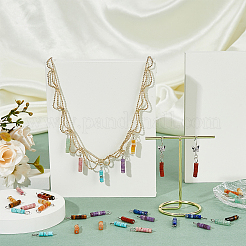 36 шт. 9 стиля подвески из натурального драгоценного камня в стиле хейши&nbsp;PALLOY-FH00062