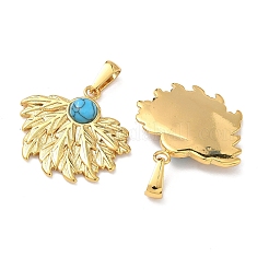 Нержавеющая сталь 304 с подвесками из синтетической бирюзы&nbsp;STAS-L309-21H-G