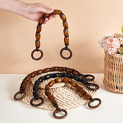 6 шт. ручки для сумки из деревянных рисовых бусин&nbsp;HJEW-PH02166