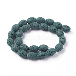 Бусы из натуральной лавы&nbsp;G-F671-03B-14