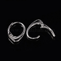 Антикоррозийное покрытие из родиевого сплава 925 стерлингового серебра серьги с застежкой-русалкой STER-K168-022P