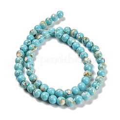 Собранные нити бусин из синтетического камня и ракушек трохус&nbsp;G-B128-08B-06