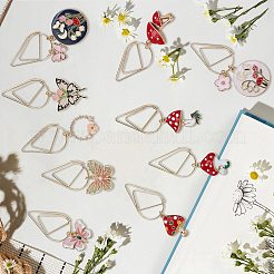 10 шт. 10 стиля закладки из углеродистой стали в форме капли&nbsp;AJEW-CP00001