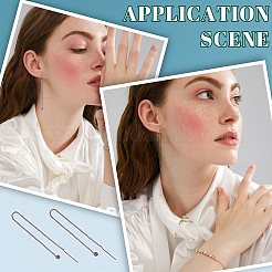 10 шт. 304 нержавеющая сталь с резьбой для ушей EJEW-UN0002-02