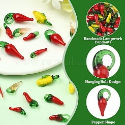 50шт 5 стиля подвески ручной работы лэмпворк&nbsp;LAMP-YW0004-32