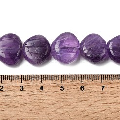 Нити из резных бусин из натурального аметиста&nbsp;G-H339-A07-01B